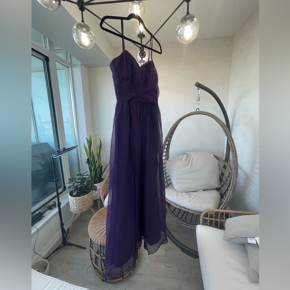 New Purple Dress Gown with straps perfect for weddings or parties!